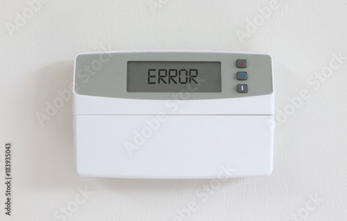 Vintage digital thermostat - Covert in dust - Error