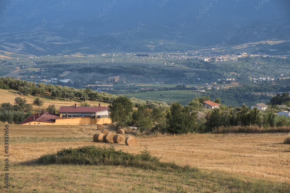 Summer landscape in Abruzzi near Pietranico Summer landscape in Abruzzi near Pietranico