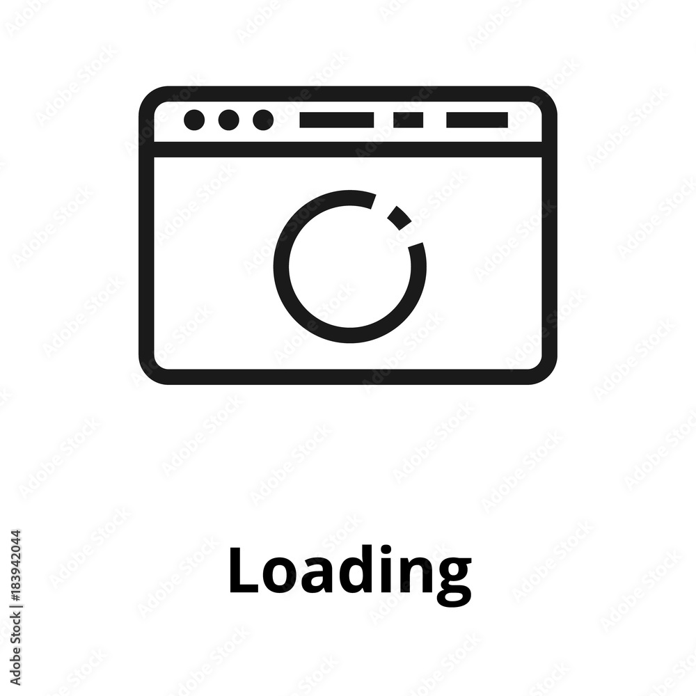 Loading thin line icon Loading thin line icon
