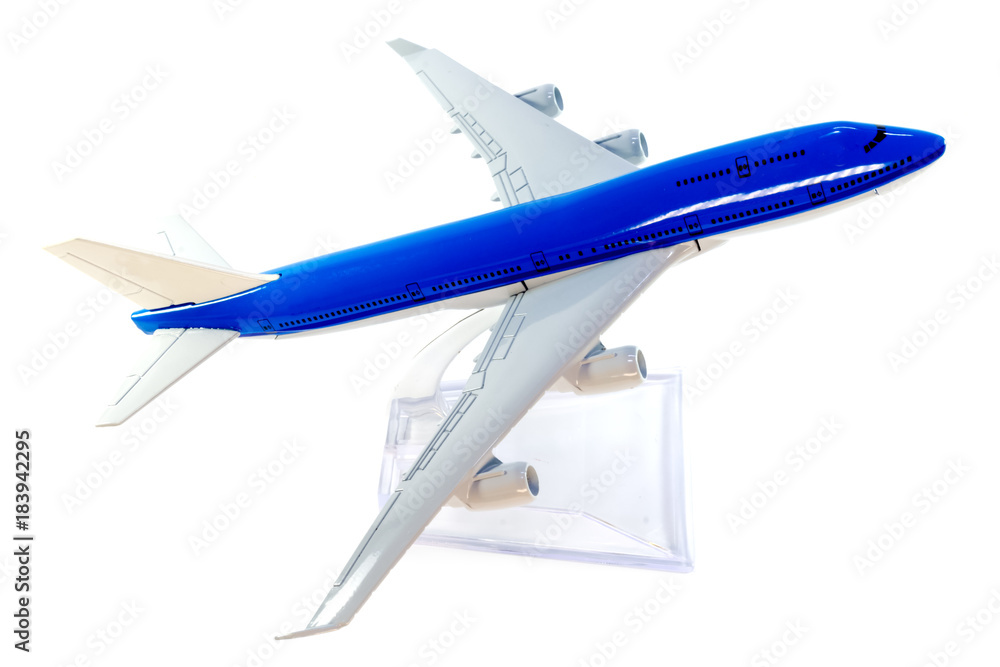 avion miniature sur son support Stock Photo
