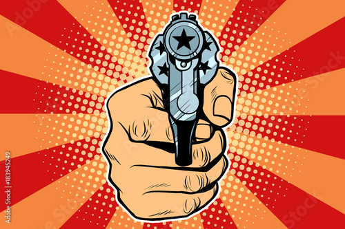 star revolver in hand