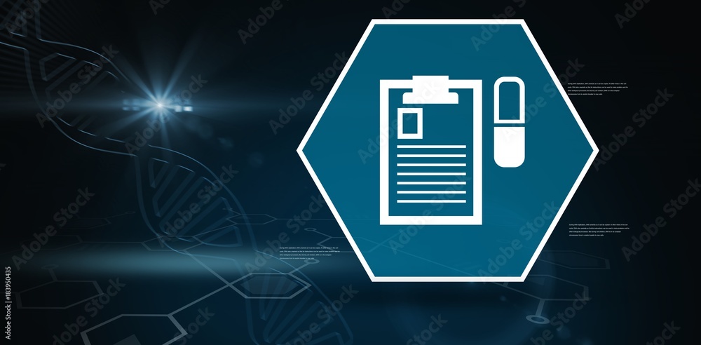 Digital background with emergency sign Digital background with emergency sign