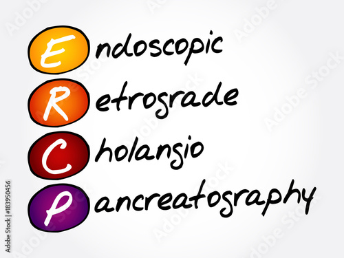 ERCP - Endoscopic Retrograde CholangioPancreatography acronym, concept background