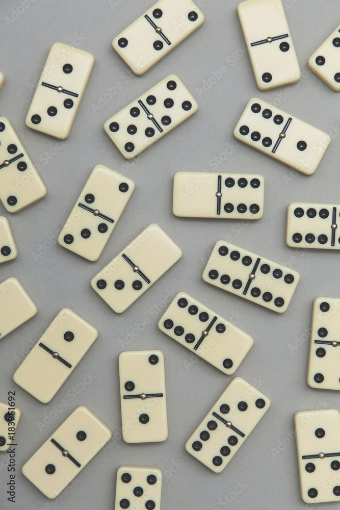 Domino background. Business strategy concept Domino background. Business strategy concept