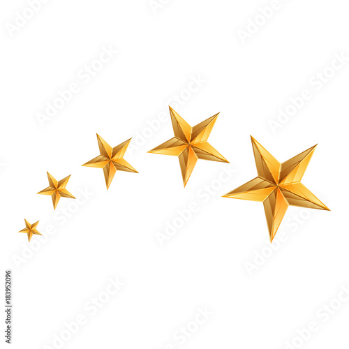Vector illustration of gold stars