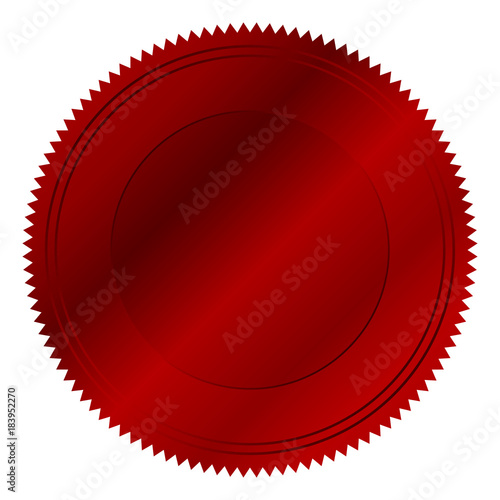 Vector of red seal