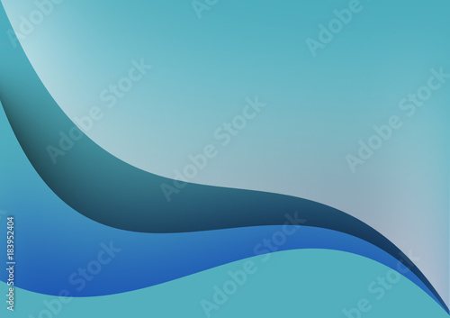 Blue curve abstract background