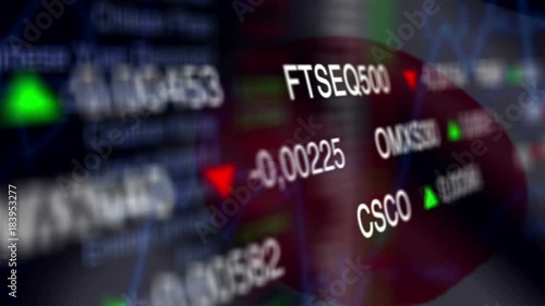 Stock Market Business Background with Japan flag