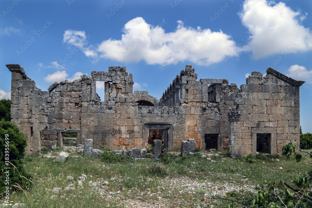 A historical place in Uzuncaburc city of Turkey