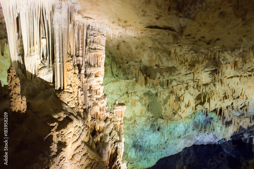 A historical cave, Gilindire in Turkey photo