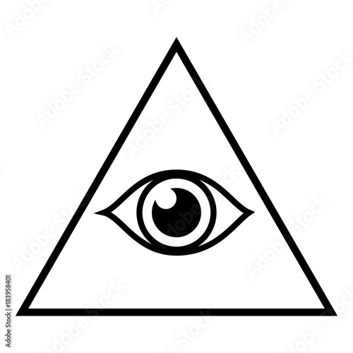 Vector illustration of eye symbol