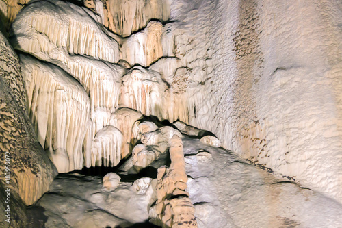 A historical cave, Gilindire in Turkey photo