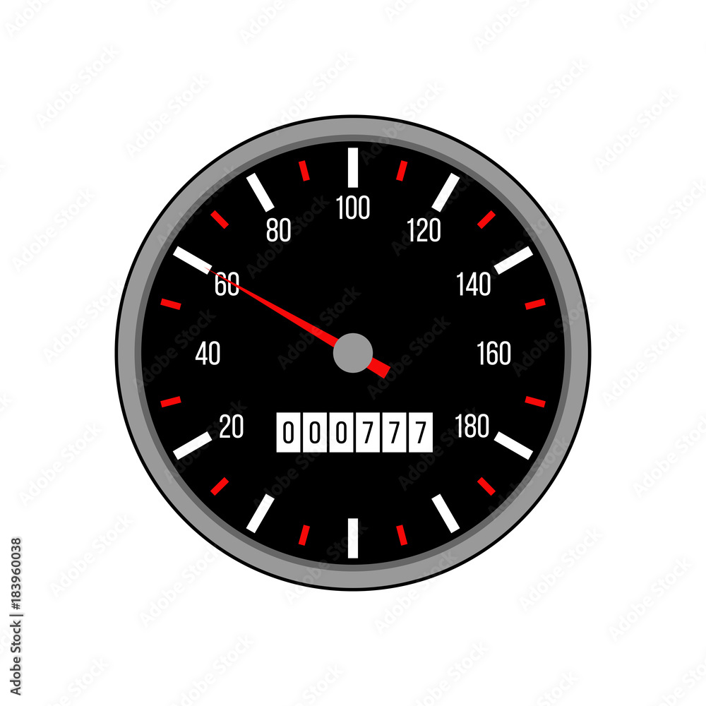 Simple car dashboard vector icon, flat design Simple car dashboard vector icon, flat design