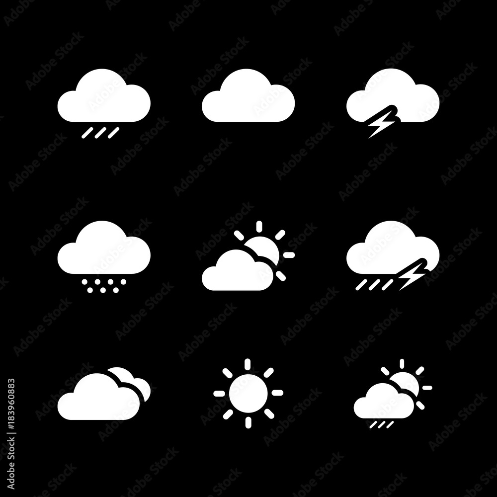 Weather icon set Weather icon set