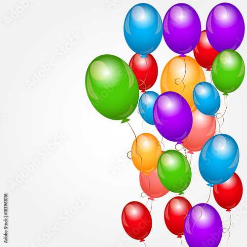 Vector illustration of balloons Background