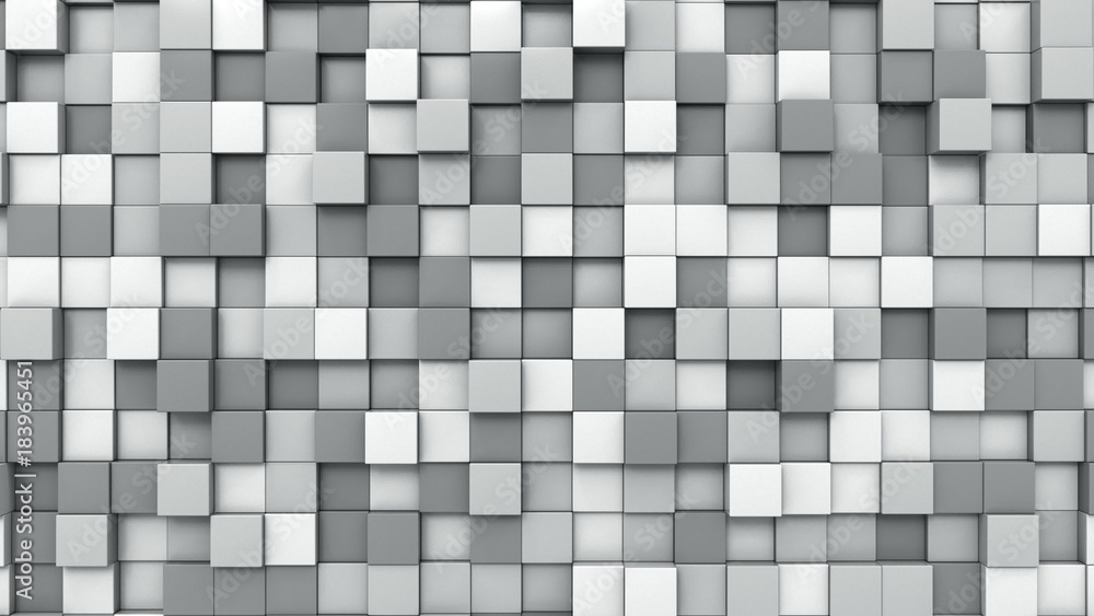 Grey cubes background, 3D rendering Grey cubes background, 3D rendering