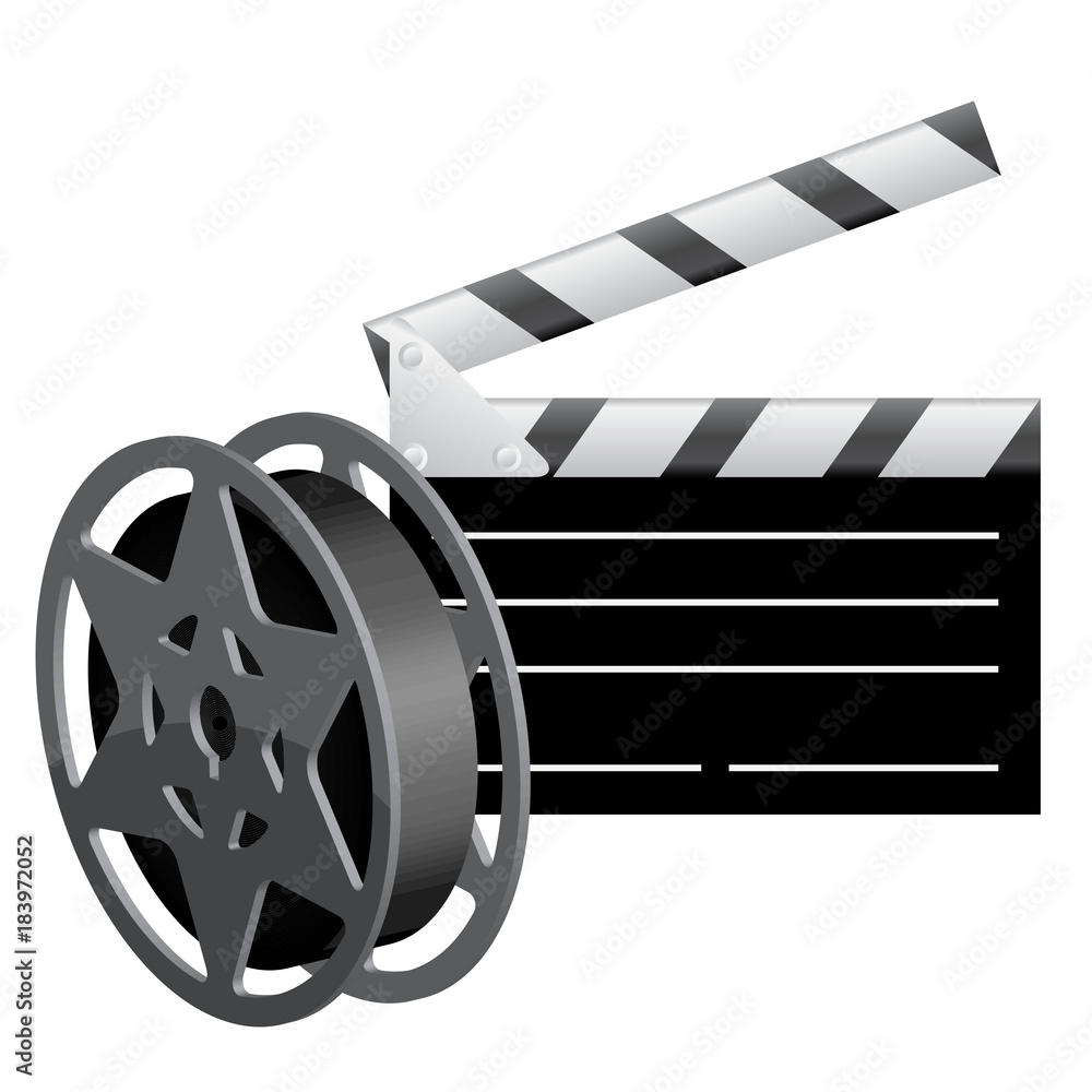 Vector illustration of Film reel