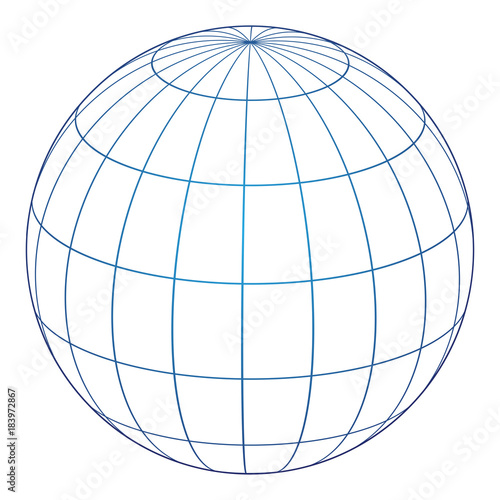 Vector illustration of globe icon