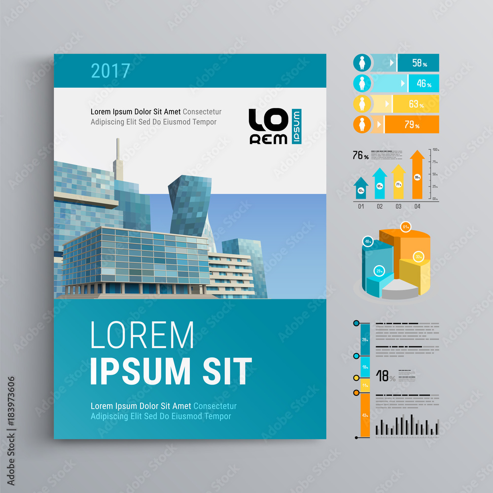 Naklejka premium Brochure Template Design