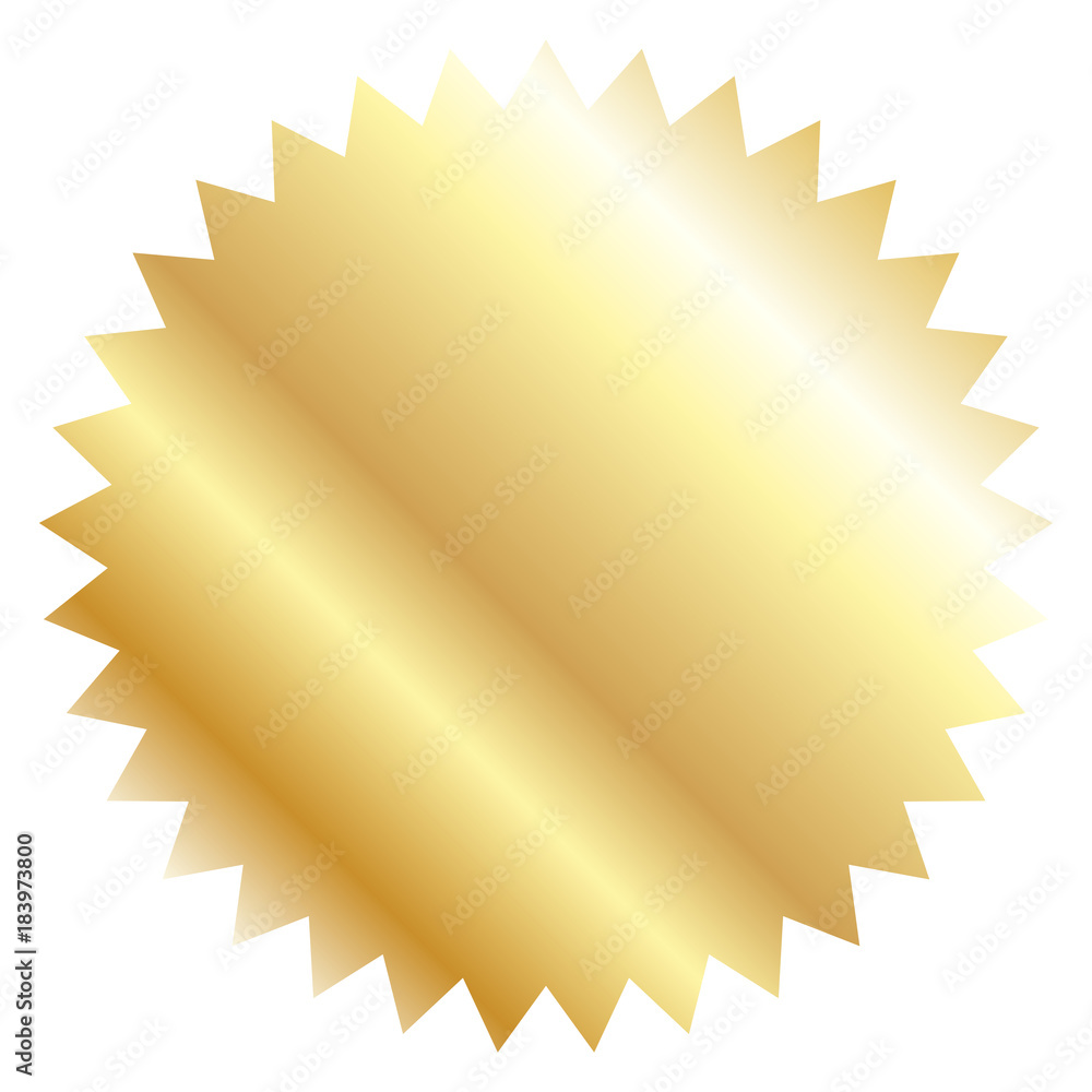 Vector illustration of gold seal Vector illustration of gold seal