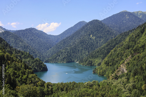 Beautiful panorama Lake Riza