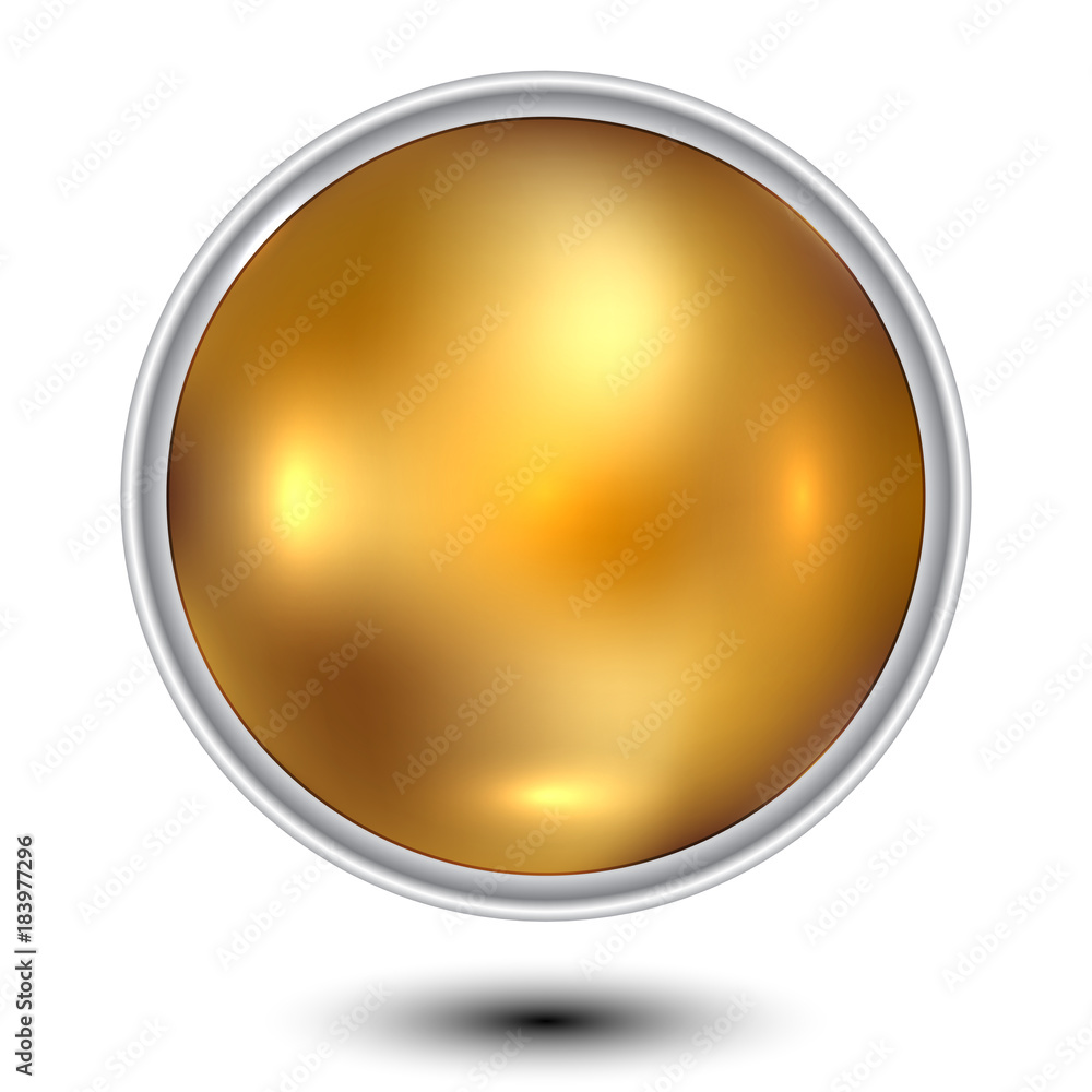 Vector illustration of Gold Ball