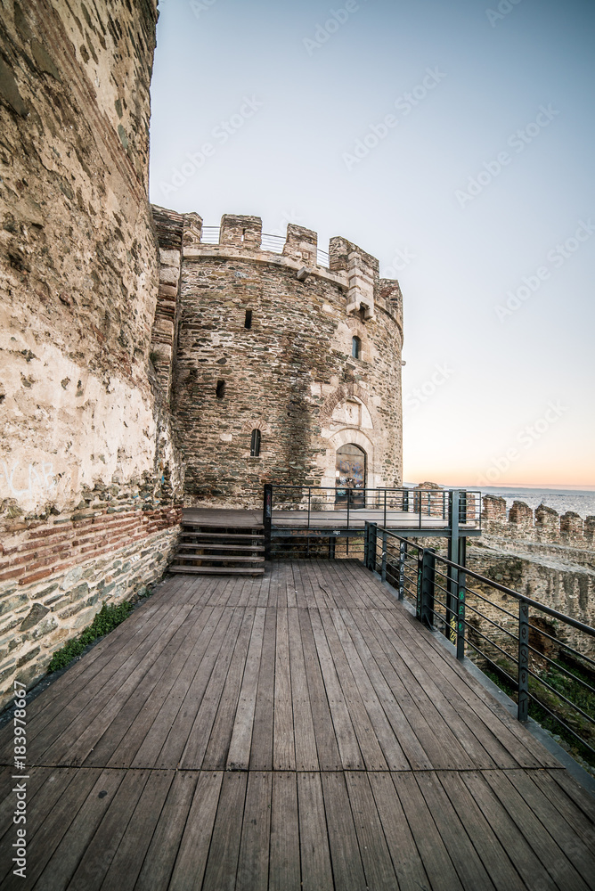 Trigoniou Tower, at Thessaloniki city, Greece