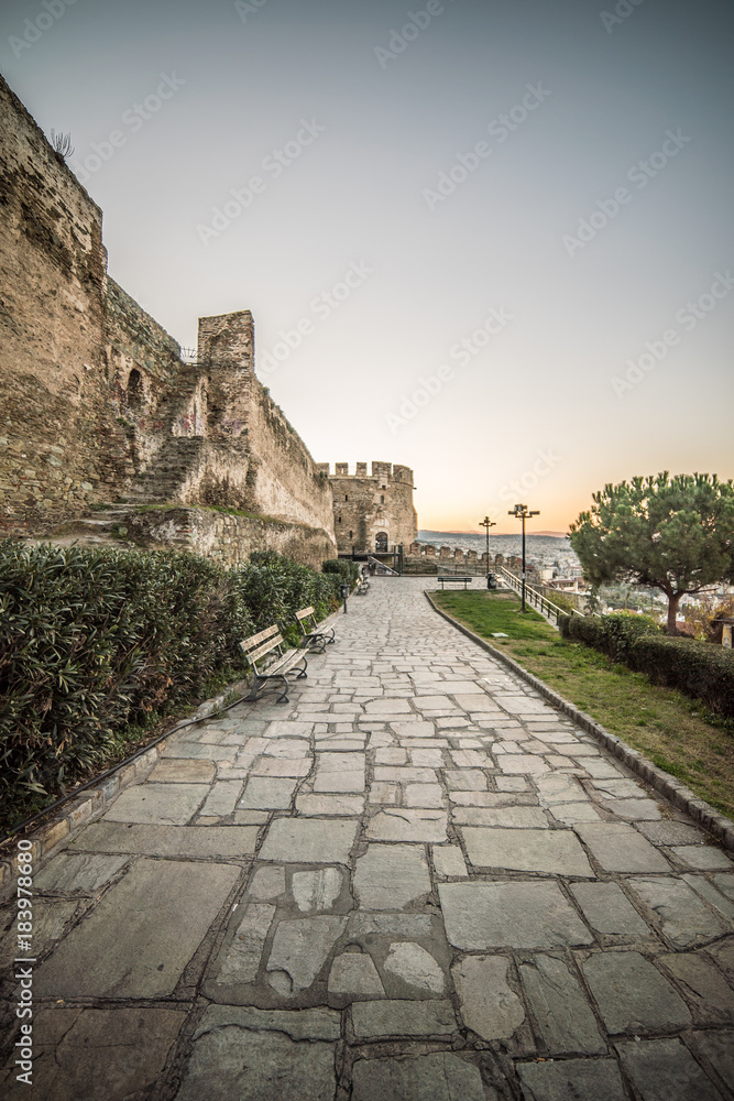 Trigoniou Tower, at Thessaloniki city, Greece