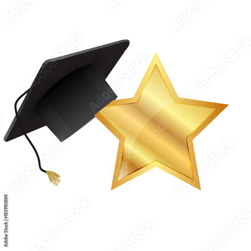 Wallpaper Mural Vector illustration of Gold Star Torontodigital.ca