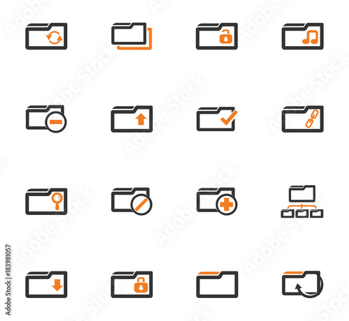 Folder icons set