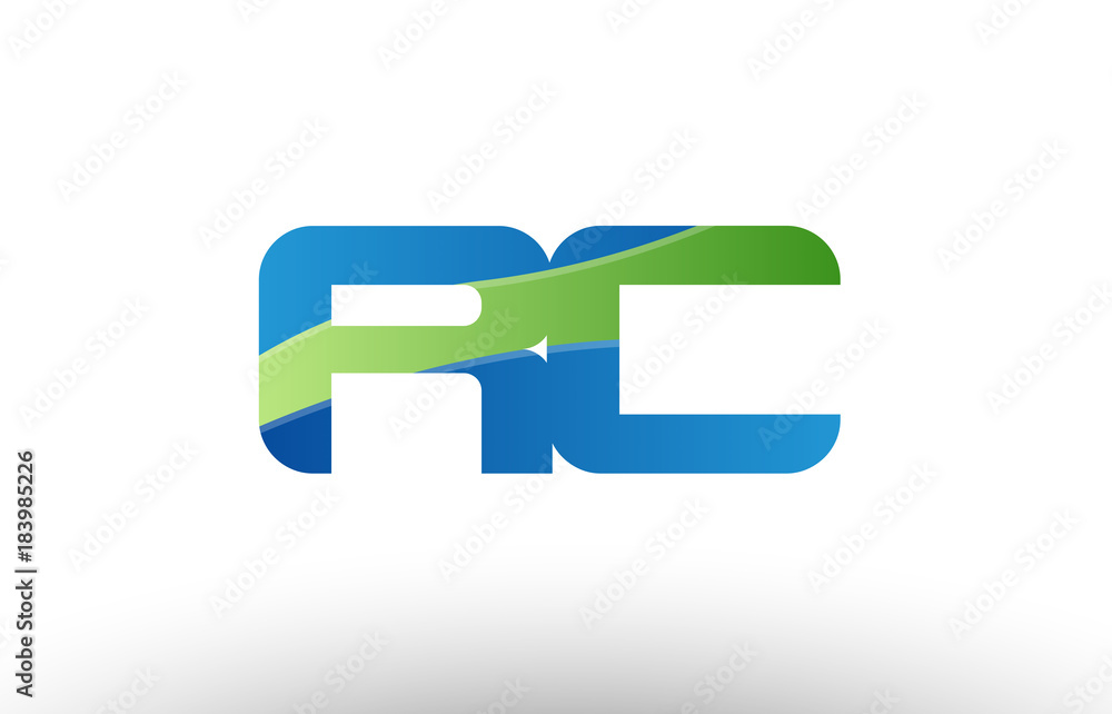 blue green rc r c alphabet letter logo combination icon design blue green rc r c alphabet letter logo combination icon design