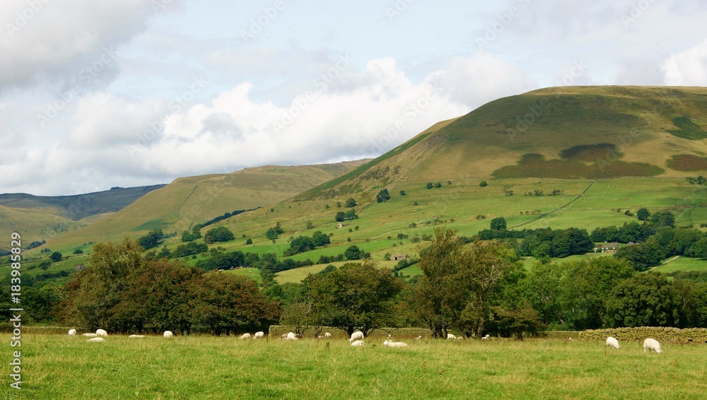 A tranquil image from the Edale Valley in the English Peak District.