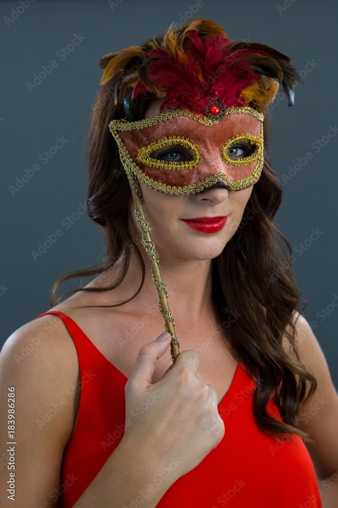 Woman In Masquerade Mask Stock Photo, Picture and Royalty Free Image. Image  33205629.