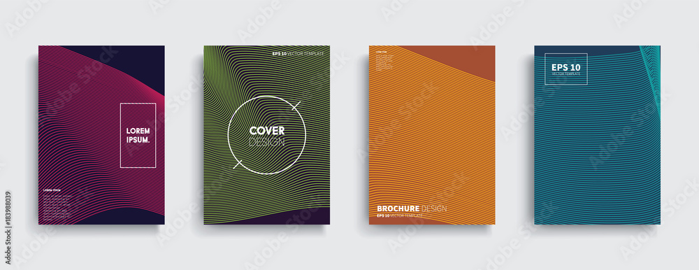 Vector cover designs. Future Poster template.