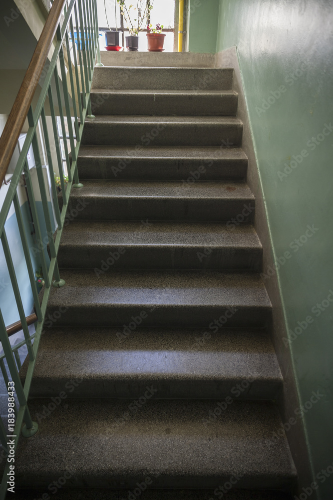 stairs in an old building