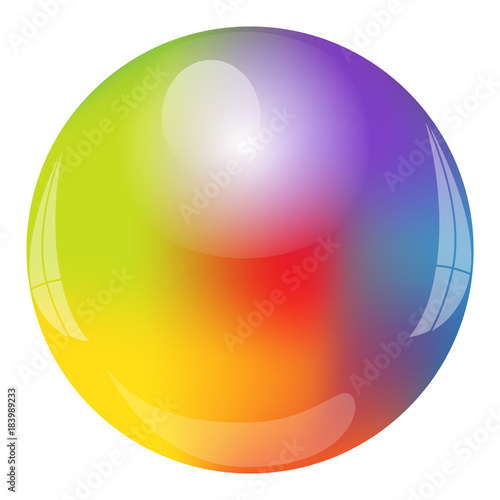 Vector illustration of rainbow Circle