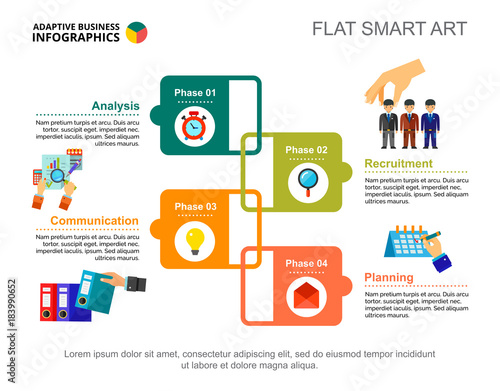 Four Phases Planning Slide Template