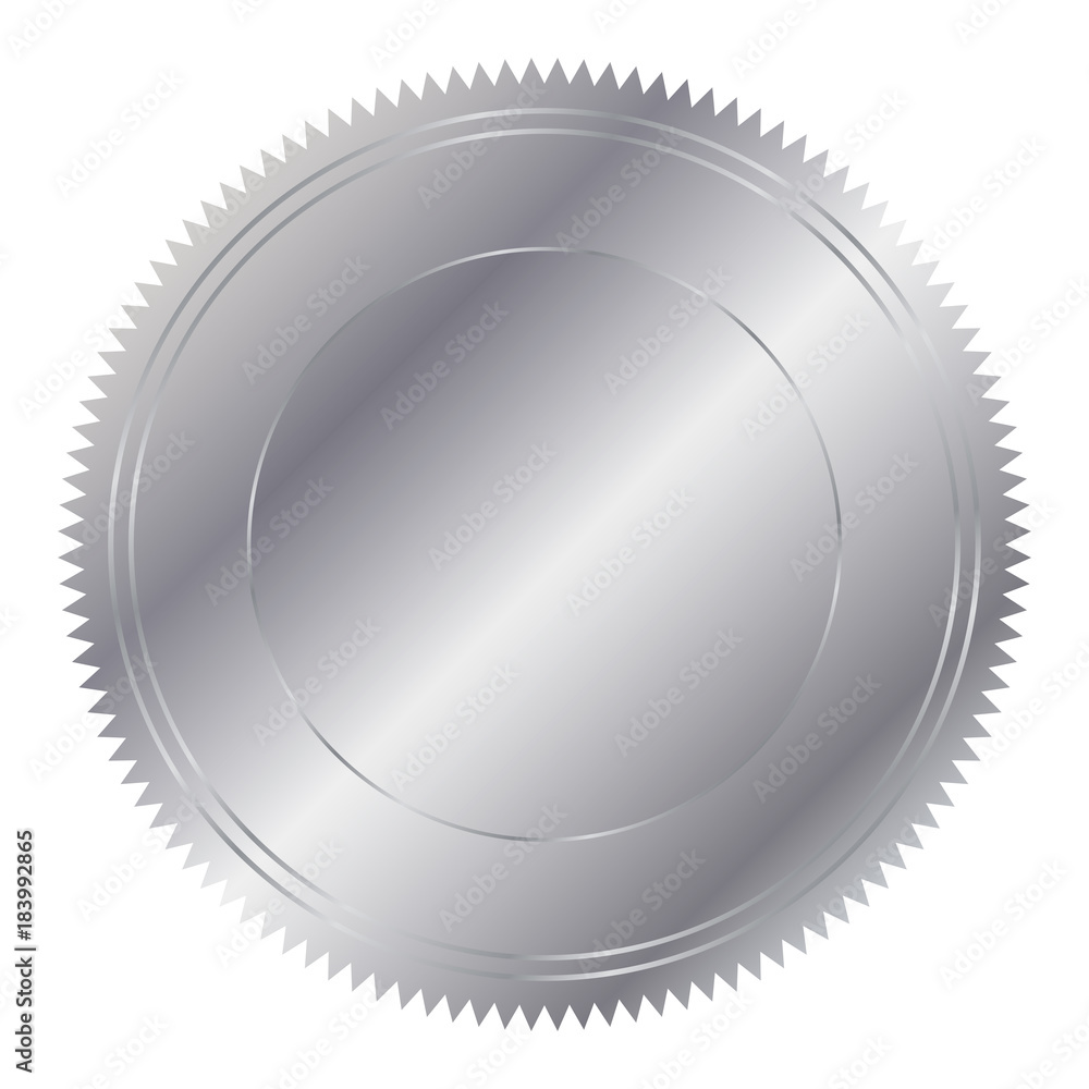 Vector illustration of silver circle Vector illustration of silver circle