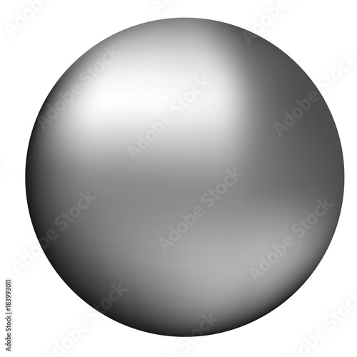 Vector illustration of Silver Ball