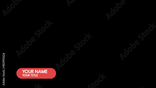 Rounded Rectangle ID Lower Third