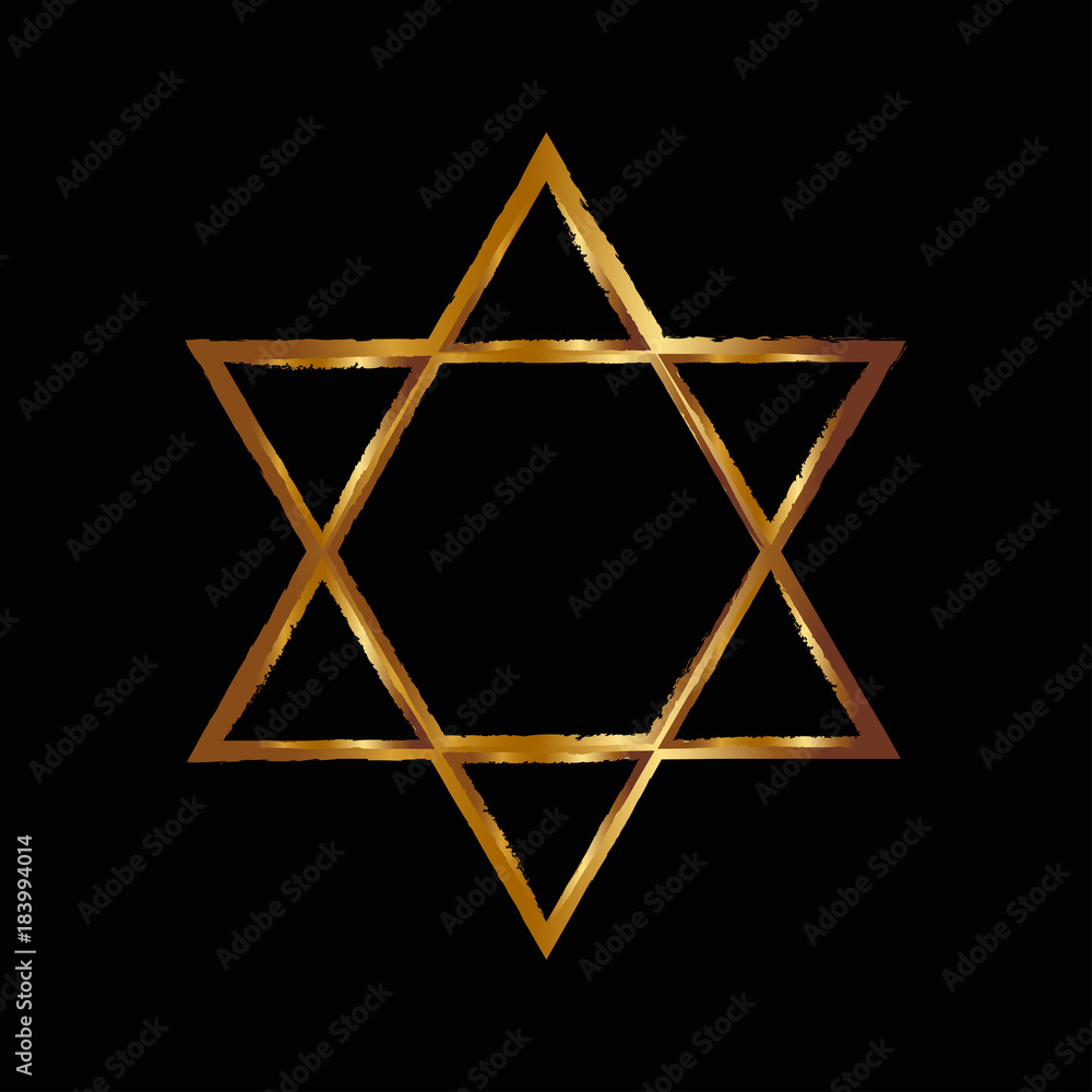 Vector illustration of Star of David Vector illustration of Star of David