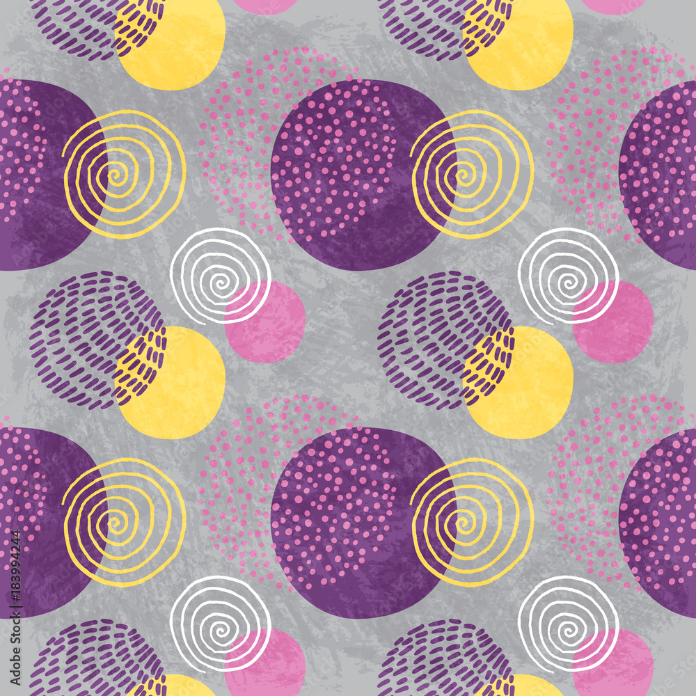 Hand drawn stylish modern gray seamless abstract pattern, scandinavian design style. Vector illustration Hand drawn stylish modern gray seamless abstract pattern, scandinavian design style. Vector illustration
