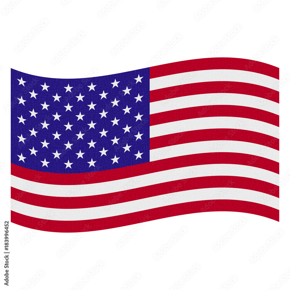 Vector illustration of united states flag Vector illustration of united states flag