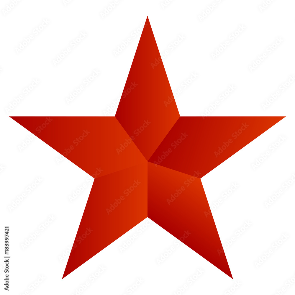 Vector illustration of red star Vector illustration of red star