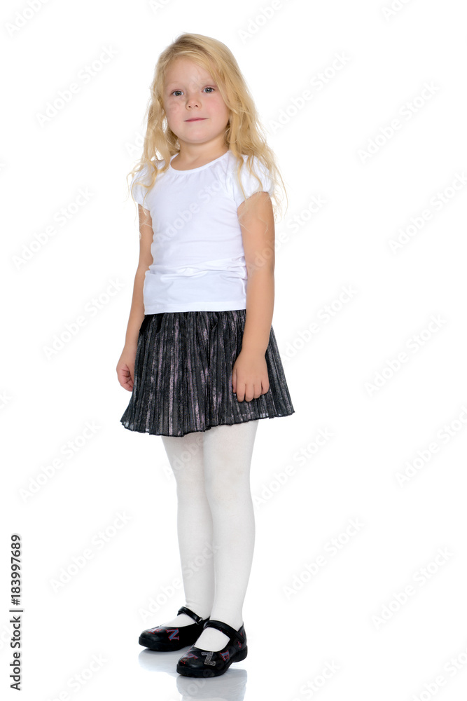 Portrait of a beautiful little girl