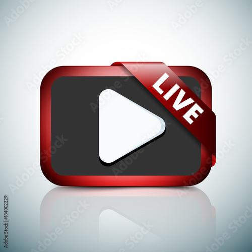 Live Video Button illustration