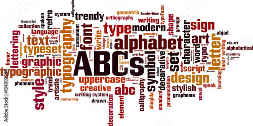 ABCs word cloud