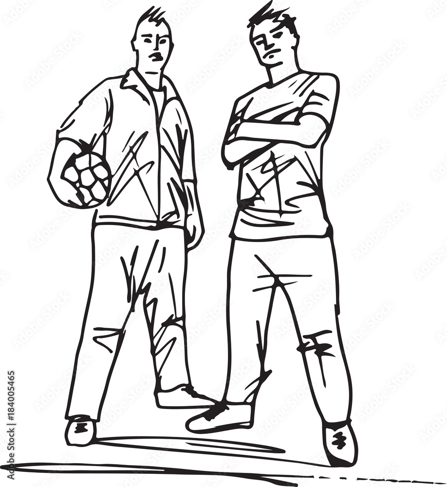 Footbal player illustration Footbal player illustration