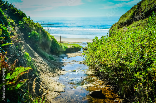 Hug Point Beach State Park, Cannon Beach, Oregon, USA. Pacific Coast photo