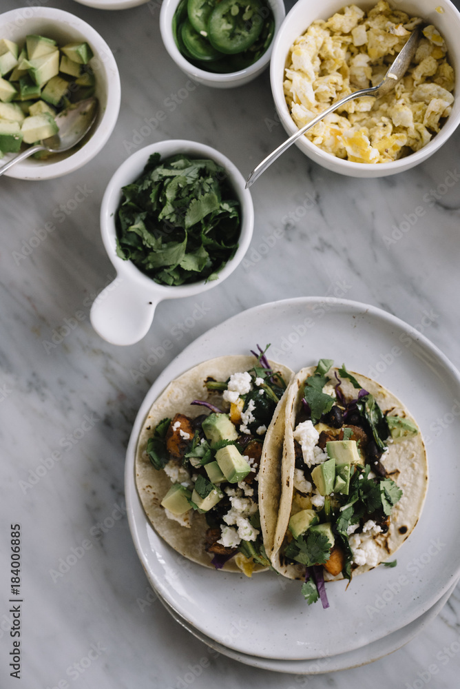 Vegetarian Breakfast Tacos Vegetarian Breakfast Tacos